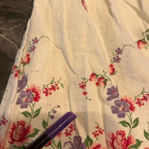 No Brand Vintage Pink White Apron - Picture 8 of 12